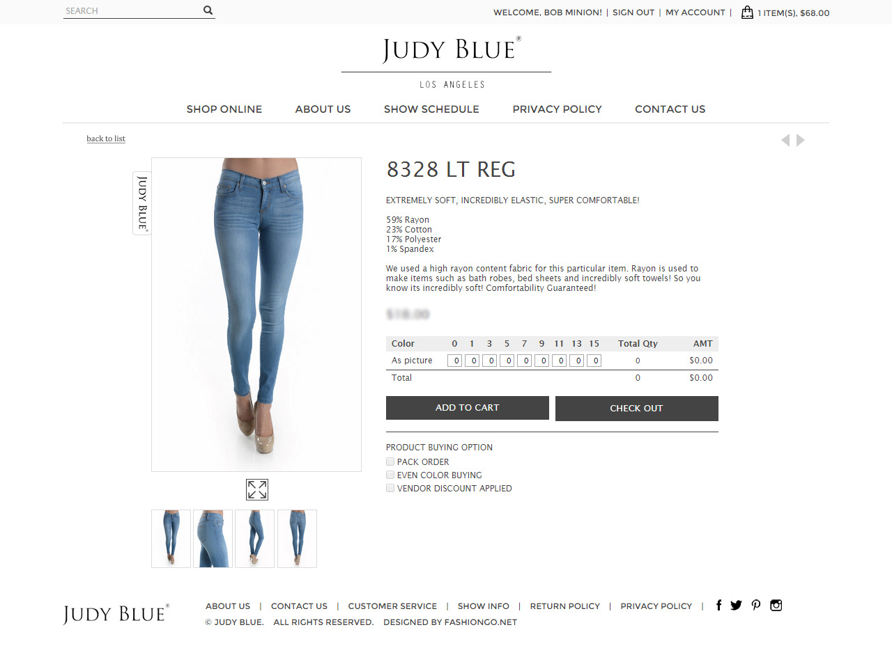 judy blue jean size chart